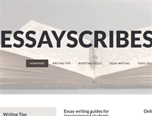 Tablet Screenshot of essayscribes.com